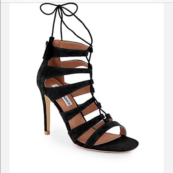 NWOT lace up heels - Picture 1 of 4