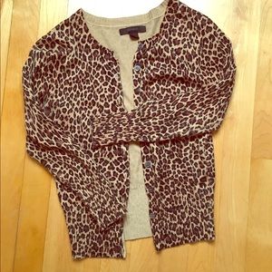 Express Leopard cardigan