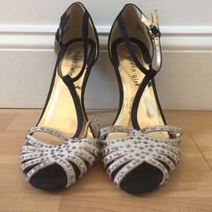 Elegant t-strap heels