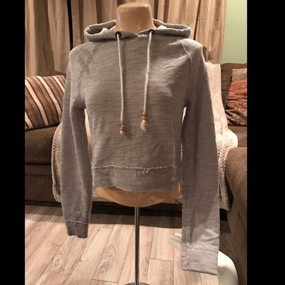 Aeropostale Cropped Pull Over Hoodie - Picture 1 of 3