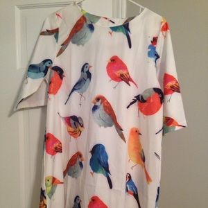 Bird shift dress