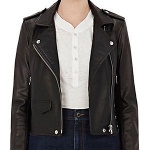 BNWOT IRO MOTO LEATHER JACKET fr38