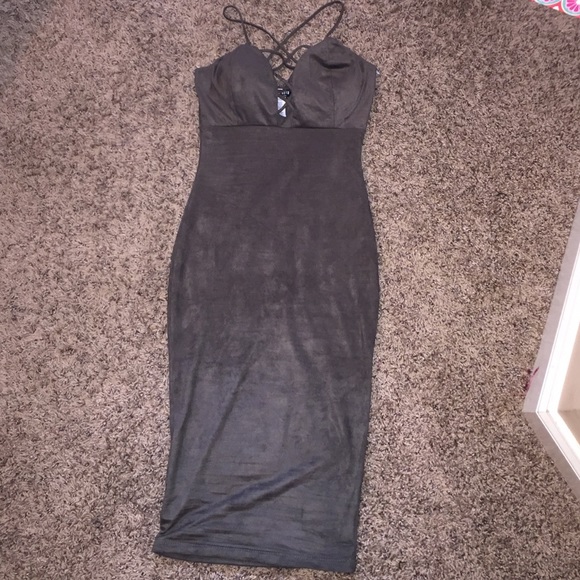 Olive Green BodyCon Dress
