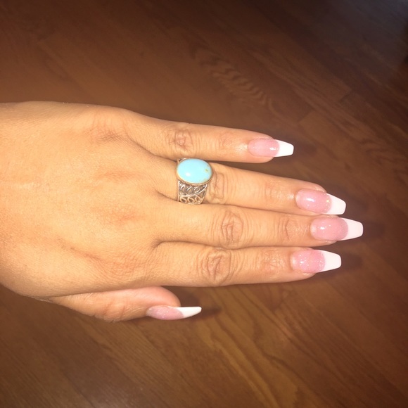 Turquoise silver ring 💍 - Picture 2 of 3
