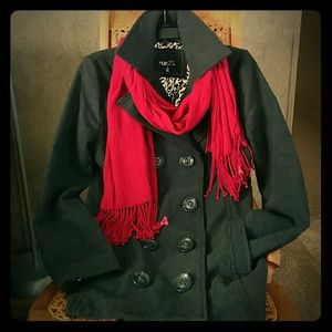 Rue 21 Grey Wool Peacoat