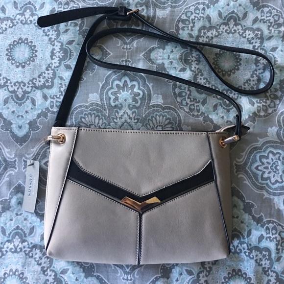 Beige cross body bag