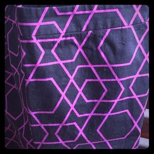 Jcrew Pencil Skirt Geometric Print