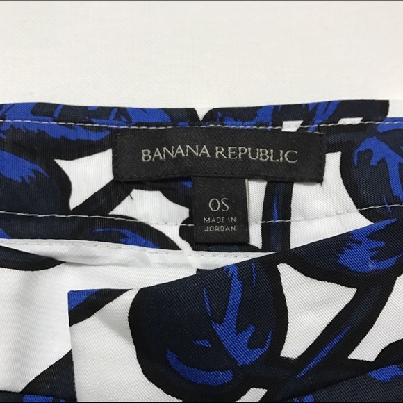 Blue and White Ankle Pants - Picture 3 of 4