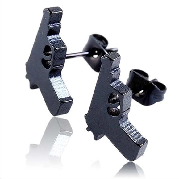 (K1) Pistol Earrings - Picture 2 of 4