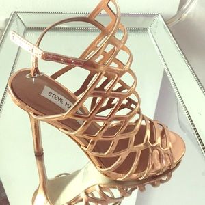 Bronze Gladiator Heeled Sandals