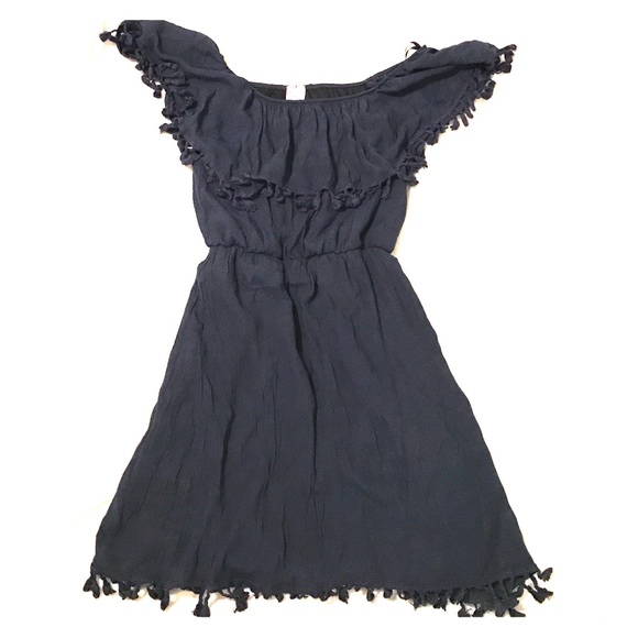 Off-Shoulder Navy Dress Size L