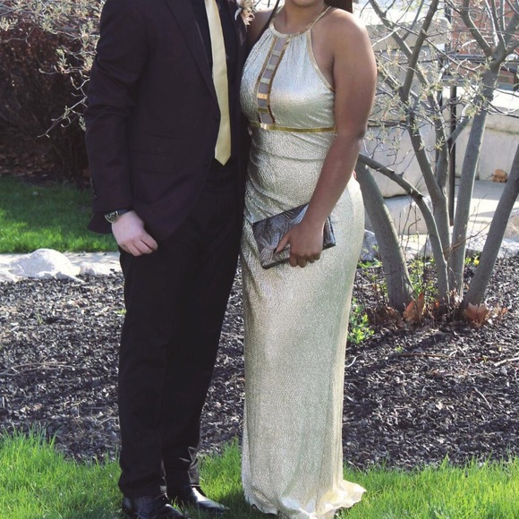 Gold prom dress - Picture 3 of 4