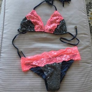 Sequin Lace Bikini