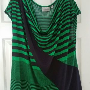 Avenue drape neck tunic
