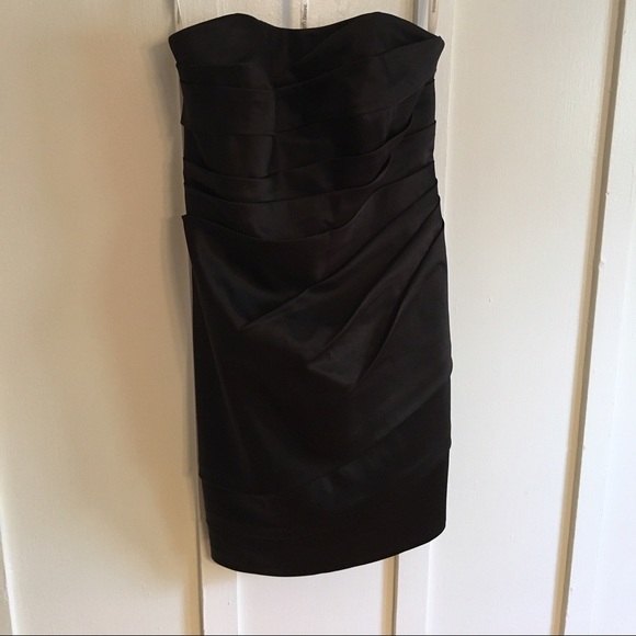 Strapless Black Cocktail Dress