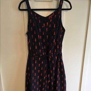 Navy and Orange Sundress