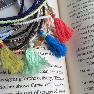 πHand Beaded Wrap Bracelets