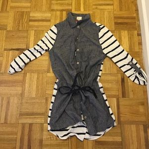Anthropologie long jean shirt/dress