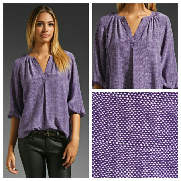 Xsoldxblouse by JOIE
Sz XS
Silk
Purple with whi - Picture 4 of 4