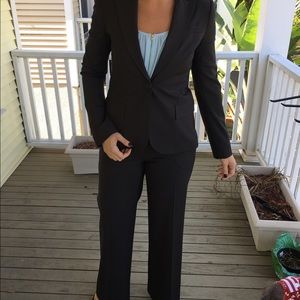 Dark Brown Theory Suit from Nordstrom