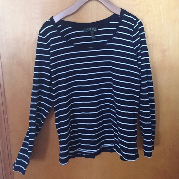Ralph Lauren navy striped tee
