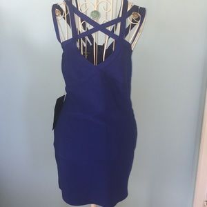 Blue strappy dress