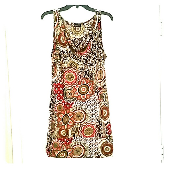 Floral print stretchy dress