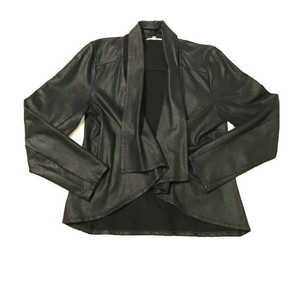 Gianni Bini Leather-look High-Low Sweater Size L - Picture 1 of 2