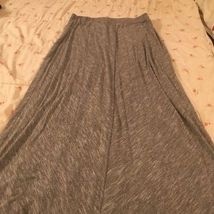 Gray maxi skirt