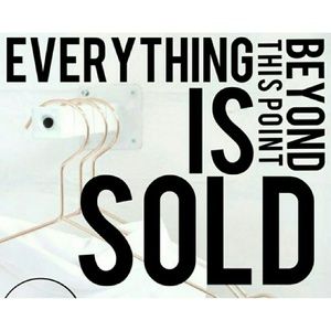 SOLD/UNAVAILABLE ITEMS