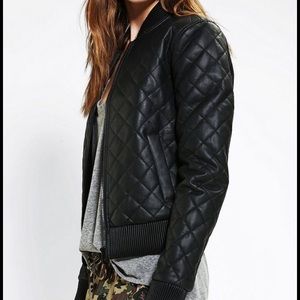 Silence + Noise faux leather jacket