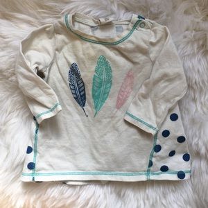 Baby girls feather top