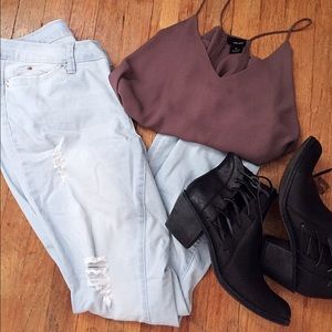 Charlotte Russe Distressed Jeans