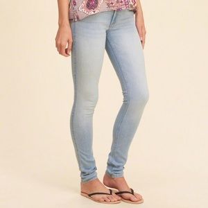 Light Wash Hollister Super Skinny Jeans