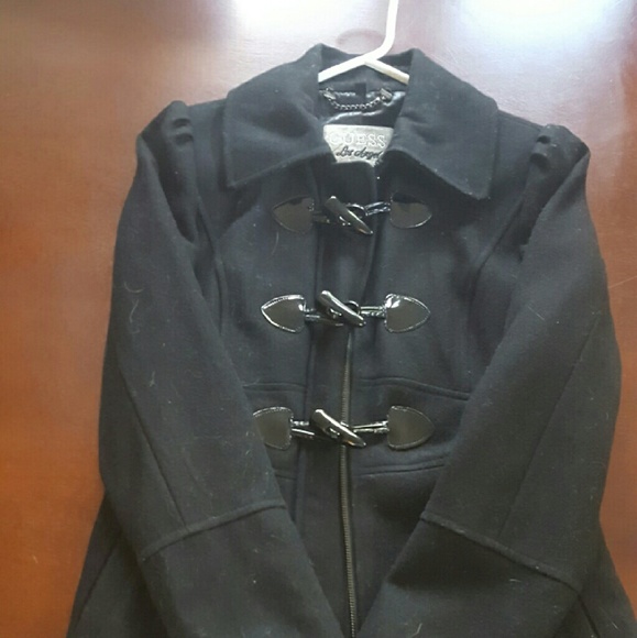 Guess black peacoat