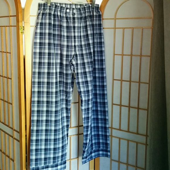 Mens Plaid PJ Bottom Medium