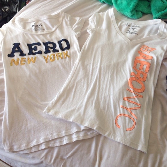 2 Extra Small Aeropostale Shirts