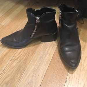 Zara black booties