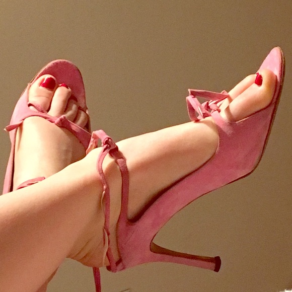 Manolo Blahnik Suede Stilettos