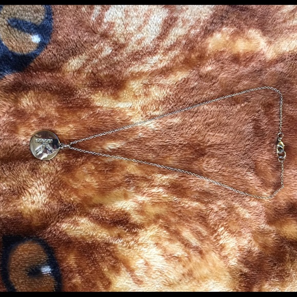 "K" Silver Necklace