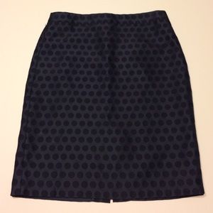 J. Crew navy blue pencil skirt