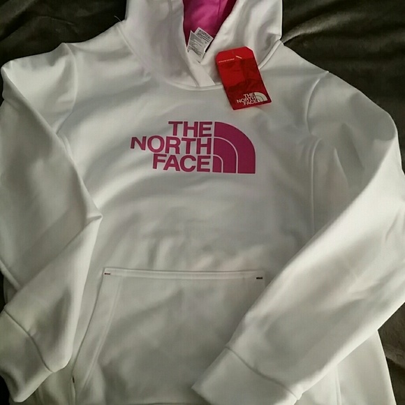 Large North Face women's hoodie.