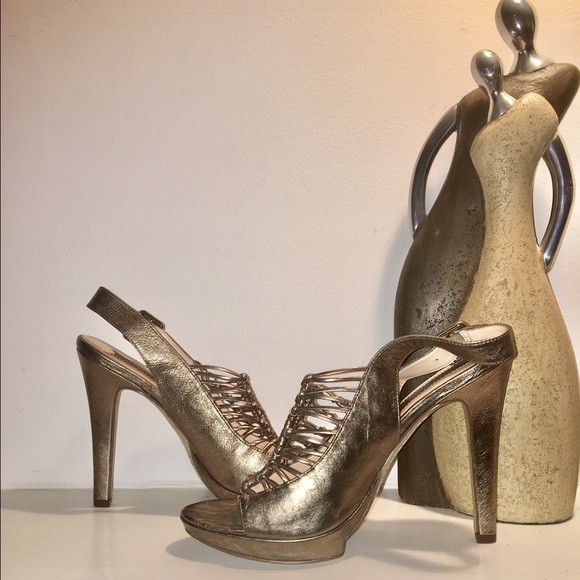 Metallic Cages Heels (Boutique 9)