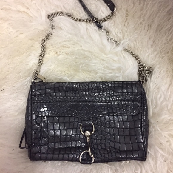Rebecca Minkoff Croc Embossed Mac Bag