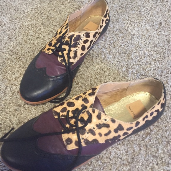 Dolce Vita Shoes - Dolce Vita Leopard and Burgundy Oxford 11