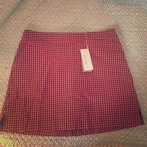 Lady Hagen Hydro Dri Gingham Golf Skort
