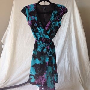 Floral Banana Republic Wrap Dress