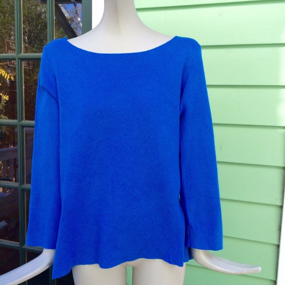 EUC, Blue long sleeve sweater like top - Picture 1 of 3