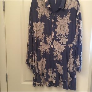 Free People Floral Mini Dress