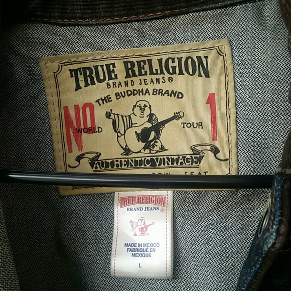 True Religion Denim and Cord Jacket - Picture 2 of 4